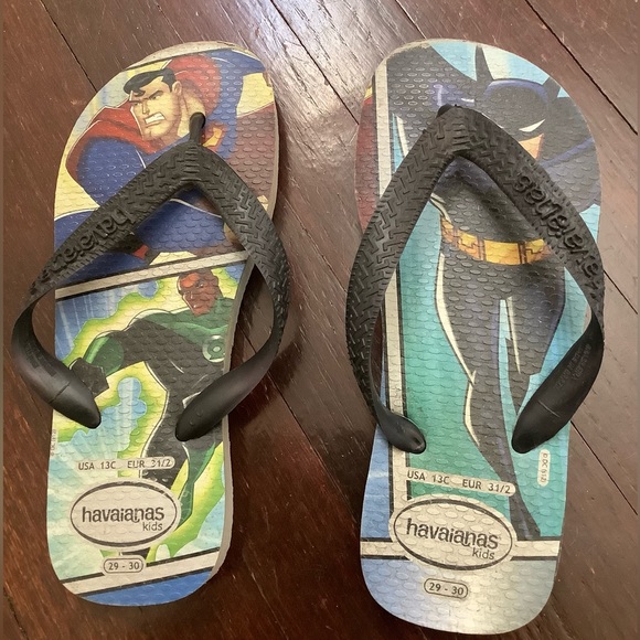 Havaianas & DC Comics collaboration kids flip flops size 13. Limited Edition - Picture 1 of 3